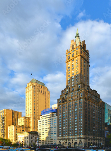 Wallpaper Mural buildings,  modern and old architecture and blue cloudy sky in manhattan seen from Centarl Park in new york Torontodigital.ca