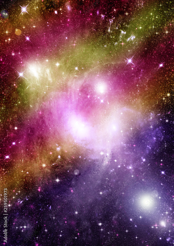 Fototapeta premium galaxy in a free space