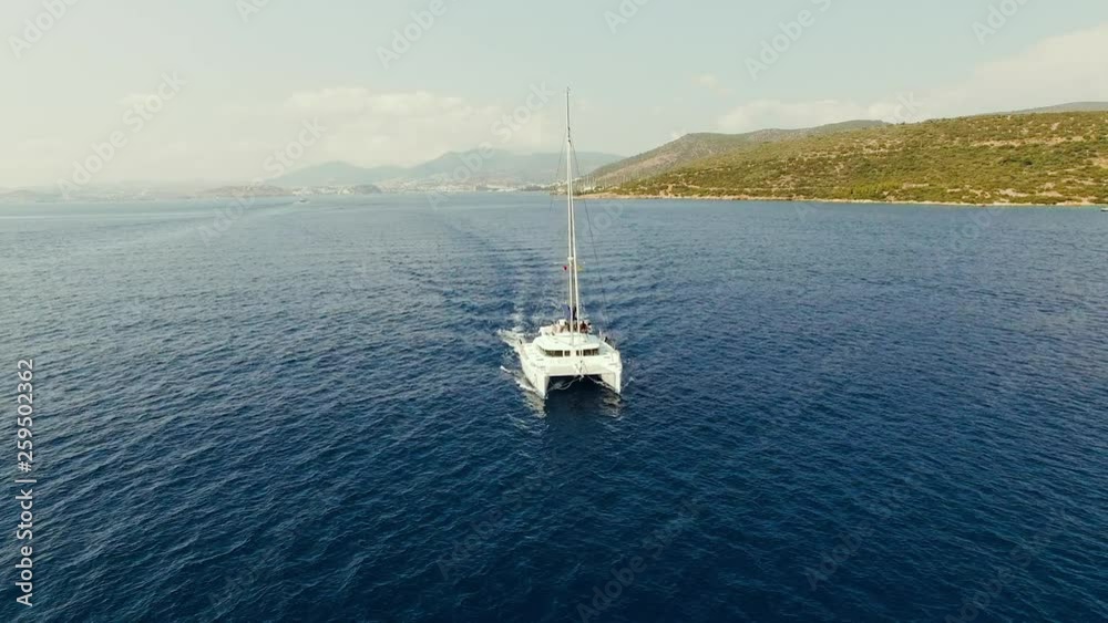 Aerial view of the Turkish shore. Aerial view of the Turkish shore.