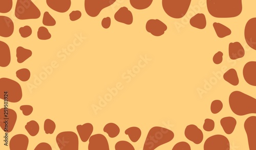 Giraffe cartoon frame
