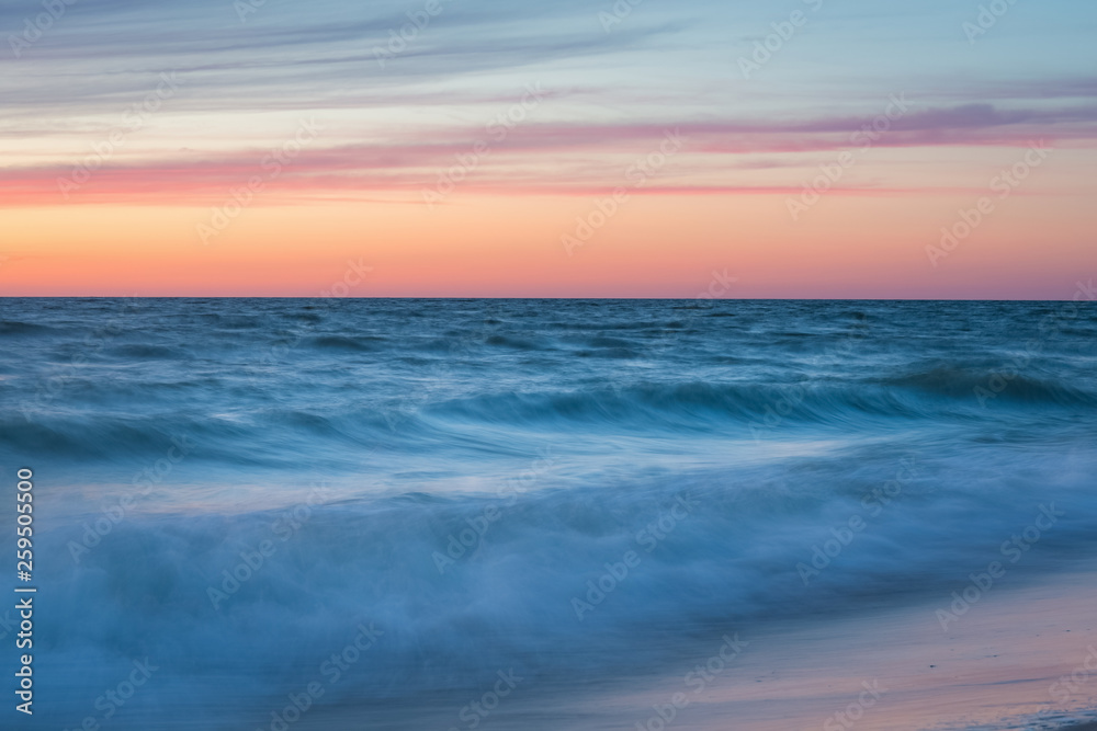 Sunset on the Baltic seacoast. Curonian Spit Sunset on the Baltic seacoast. Curonian Spit