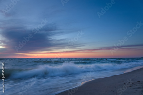 Sunset on the Baltic seacoast. Curonian Spit © nuclear_xonix