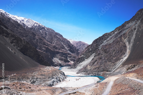 Mountain view from leh Ladakh india