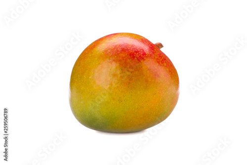 Fresh tropical mango isolated on white background