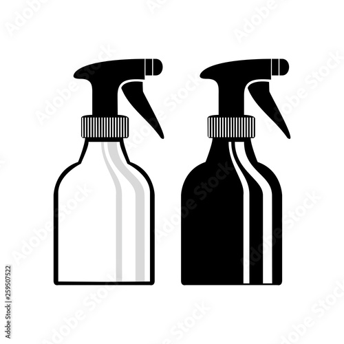 Spray bottle icon. Vector Illustration. EPS10