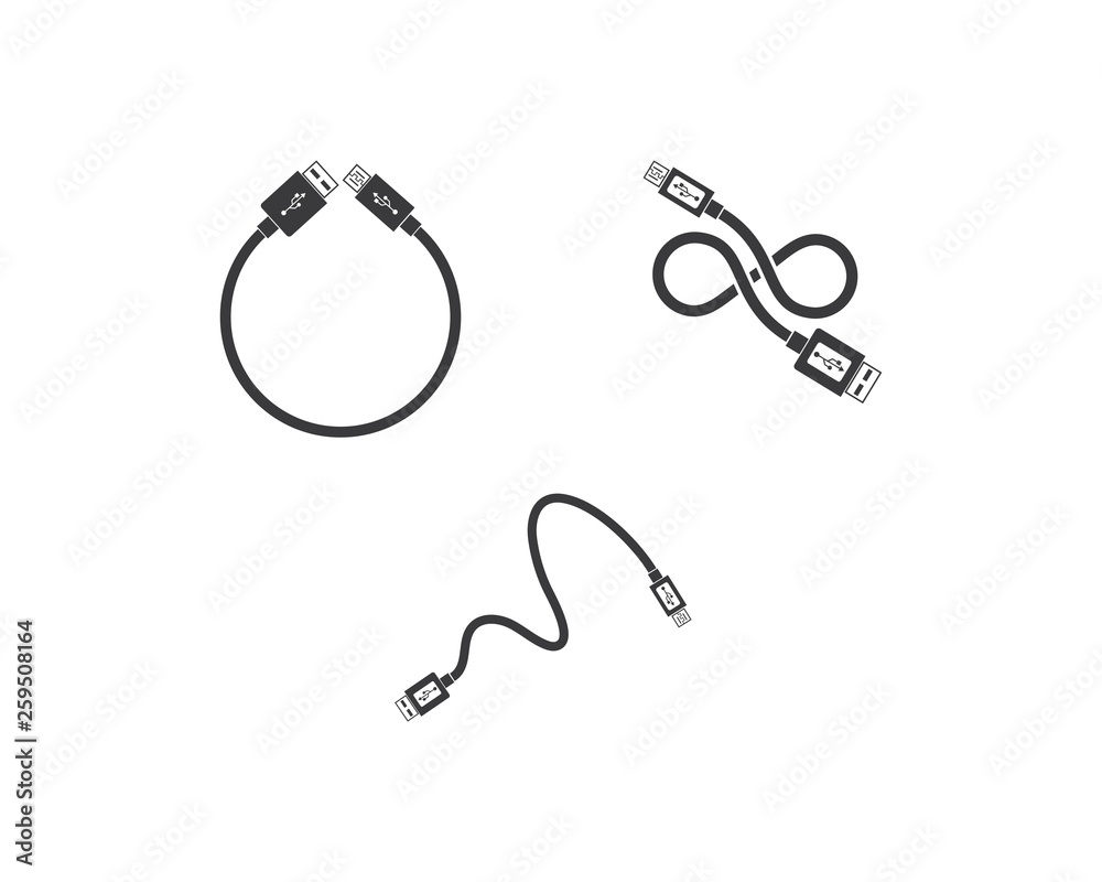 usb icon vector illustration usb icon vector illustration