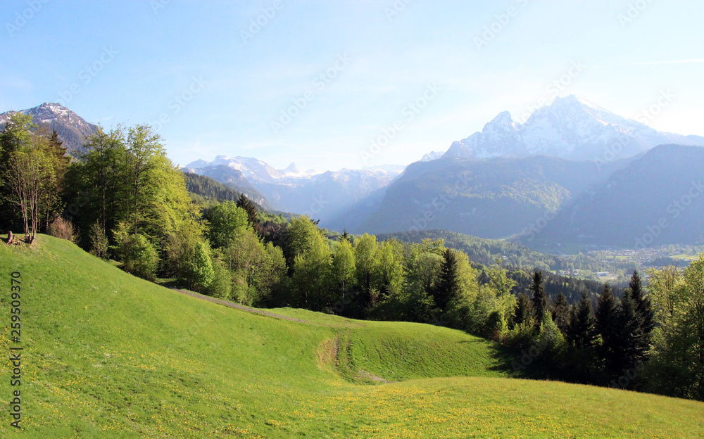 Berglandschaft Alpenpanorama in Berchtesgaden Berglandschaft Alpenpanorama in Berchtesgaden