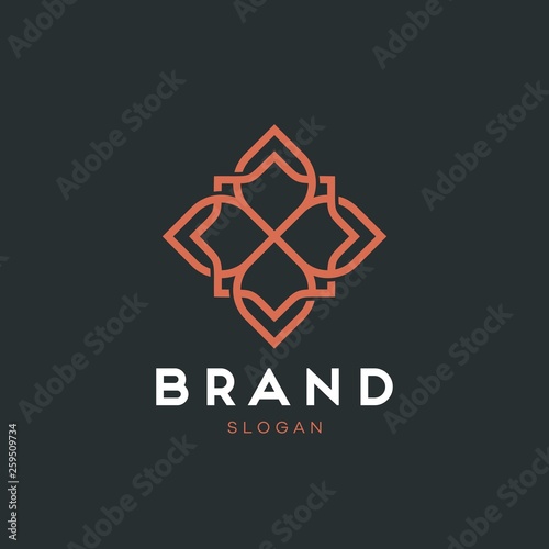 Universal creative premium symbol. Elegant ornament logo icon. Universal ornament design