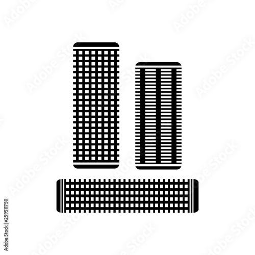 Hair curlers icon. Vector Illustration. EPS10