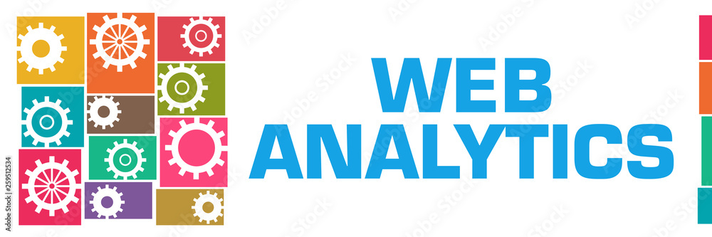 Web Analytics Colorful Gears Grid Left Web Analytics Colorful Gears Grid Left