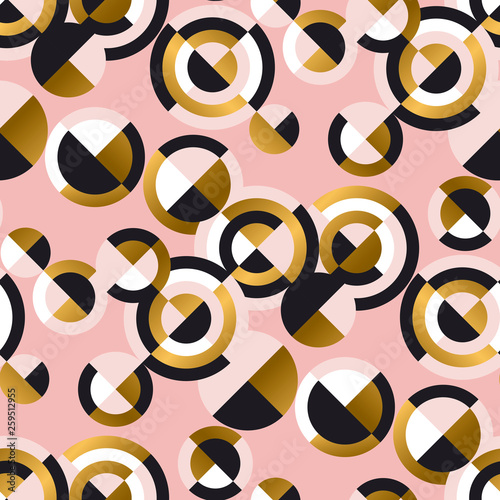 Circular geometric shapes r...