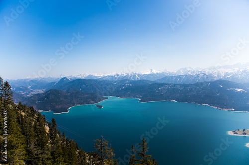 View from the Herzogstand on the Walchensee © Dagmar Breu