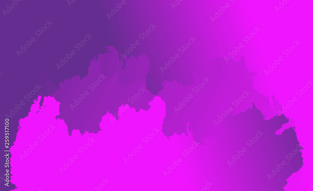 Abstract background in the form of a map. A bright purple burning sky. Space for writing and design. Torn texture.Paper cut. Copy space.