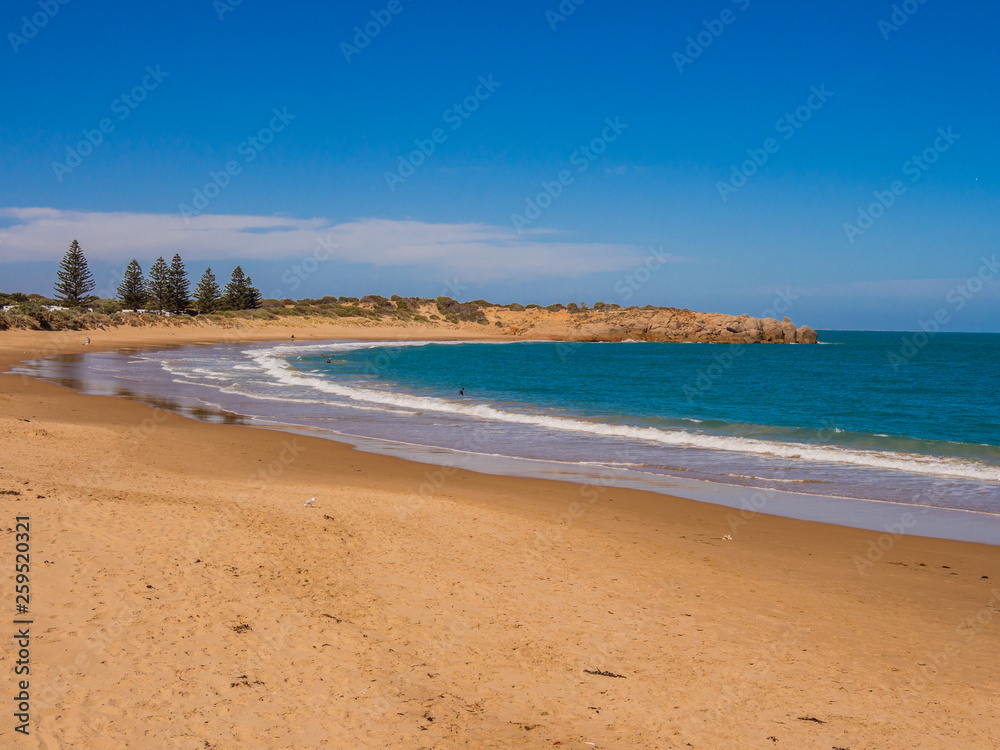 Beautiful beach and cove at Horeshoe Bay, Port Elliott, South Australia
