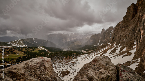 Bergansicht der europäischen Alpen