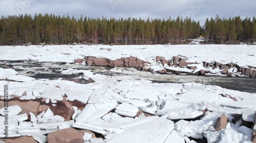 River reveals itself during springtime. photo