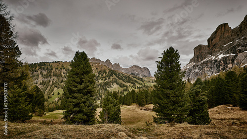 Panoramablick in den Alpen.