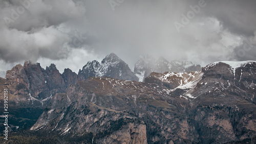 Bergansicht der europäischen Alpen