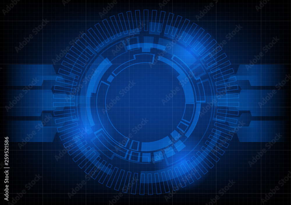 Abstract futuristic circle technology sci-fi background Hi-tech concept ,Vector Illustration. Abstract futuristic circle technology sci-fi background Hi-tech concept ,Vector Illustration.