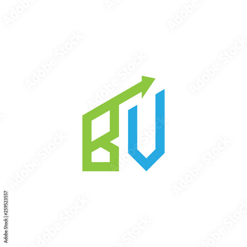initial letter BV logo with growing arrows Free Download initial letter BV logo with growing arrows - GFXLoad