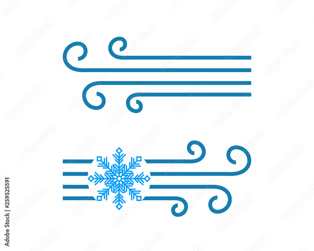 Vector icon with Wind and Blizzard isolated on white background. Forecast sign symbols. Single weather icon . Vector illustration. Vector icon with Wind and Blizzard isolated on white background. Forecast sign symbols. Single weather icon . Vector illustration.