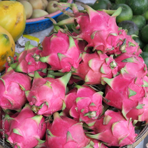 Dragon fruits  healthy fruits in Asia