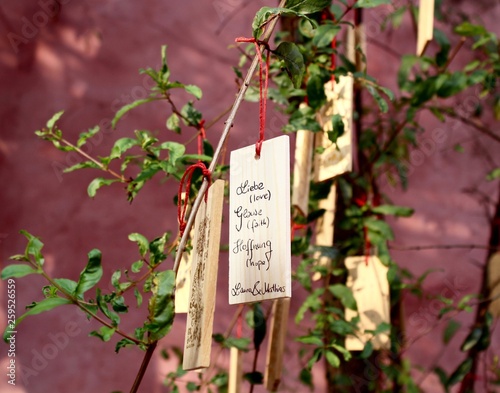 Japan temple prayer tags 