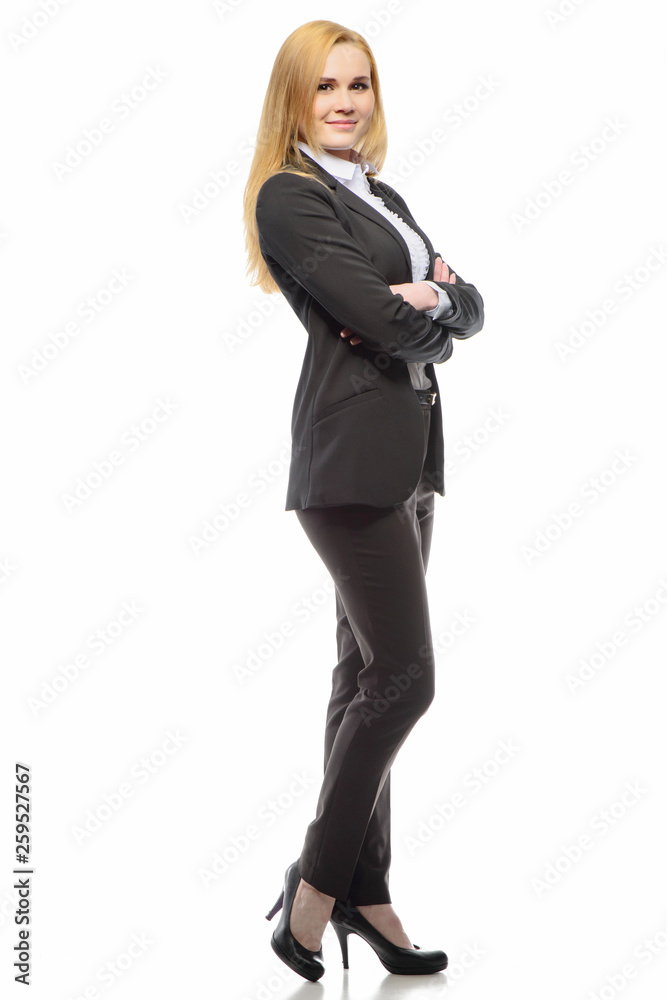 Business woman on the white background Business woman on the white background