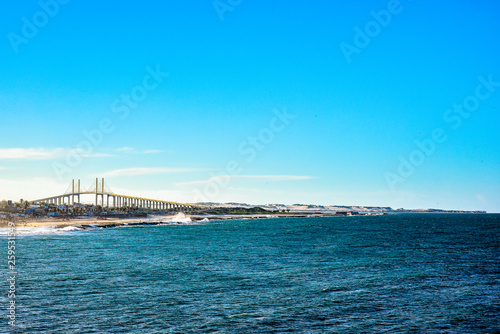 Newton Navarro Bridge and Praia da Redinha in Natal Brazil, panoramic view, tourism in brazil, brazilian landscape, northeast brazil