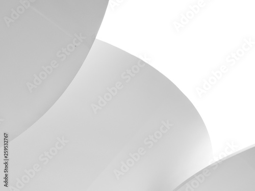 Abstract white architecture design