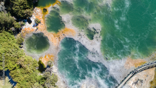 hot water source seen from the drone