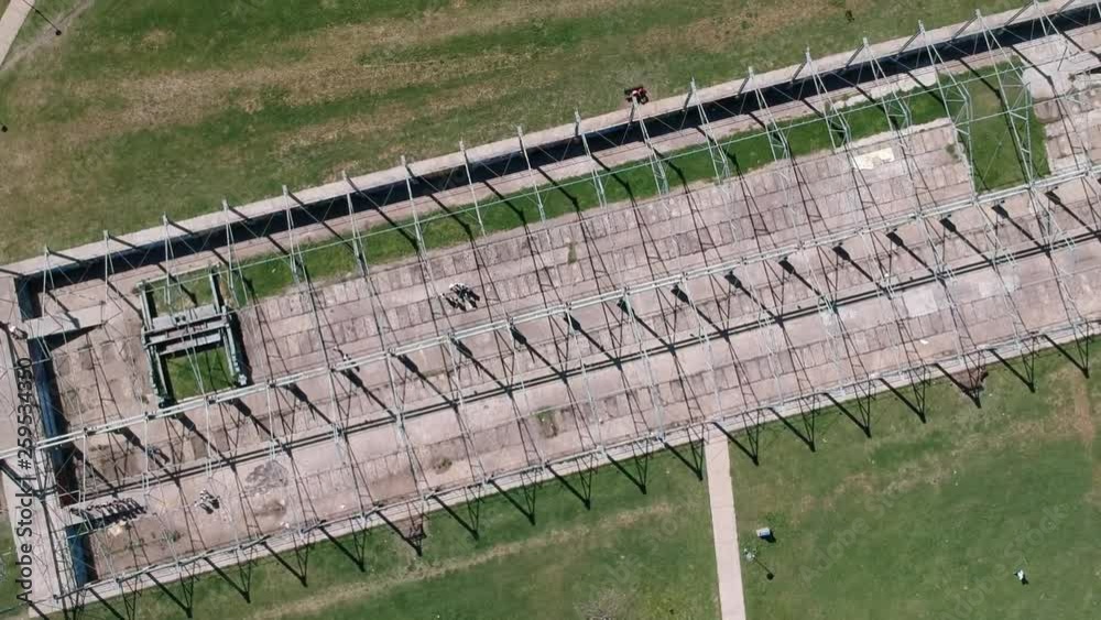 Overflight with drone by buildings of Santa Fe, Argentina. Overflight with drone by buildings of Santa Fe, Argentina.