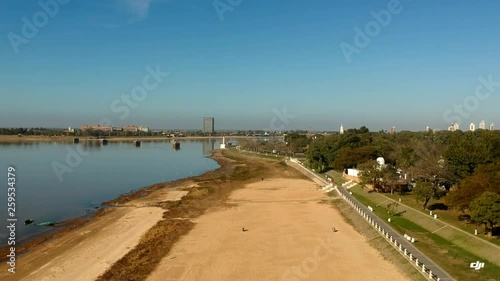 Wallpaper Mural flight over a beach tank. Panoramic shot Torontodigital.ca