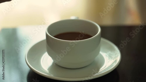 Coffe cup on table