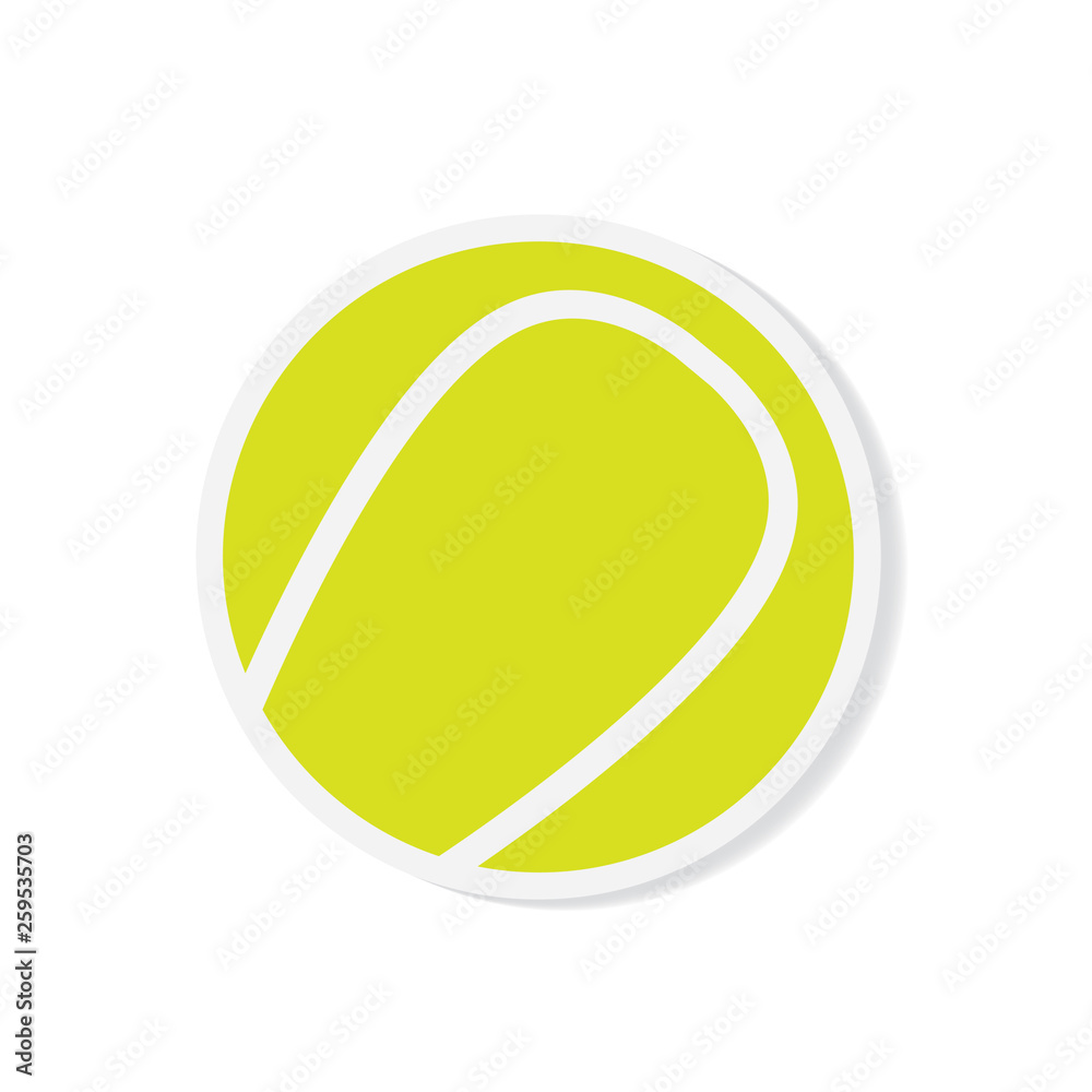 tennis ball icon- vector illustration