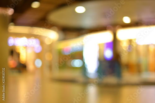 image blur interior business shopping mall