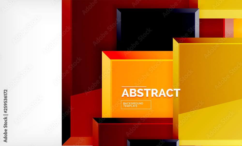 Geometric abstract background, modern square design Geometric abstract background, modern square design