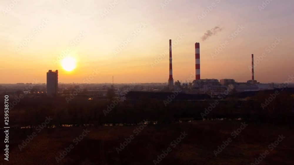 Industrial Air Pollution over a Large City Concept Industrial Air Pollution over a Large City Concept