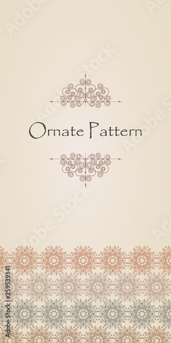 Ornament design from linear elements.