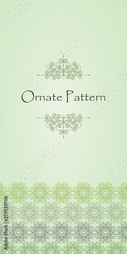Ornament design from linear elements.