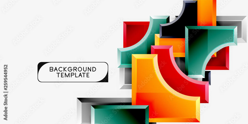 Geometric shapes abstract background Geometric shapes abstract background