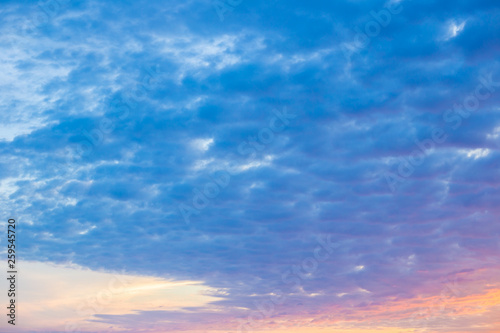 Colorful dramatic sky cloud sunset © themorningglory