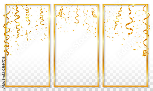 Serpentine coil banner set. Realistic illustration of serpentine coil vector banner set for web design