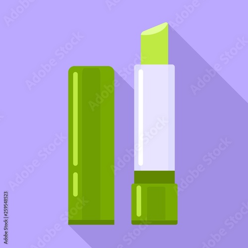 Aloe pomade icon. Flat illustration of aloe pomade vector icon for web design