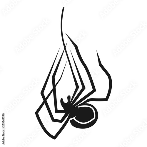 Death spider icon. Simple illustration of death spider vector icon for web design isolated on white background