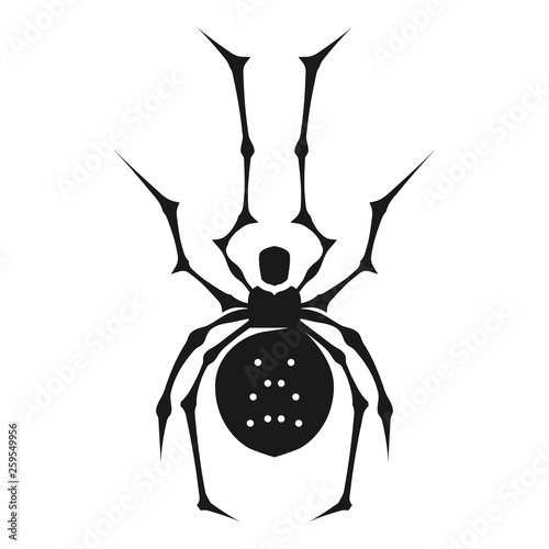 Phobia spider icon. Simple illustration of phobia spider vector icon for web design isolated on white background