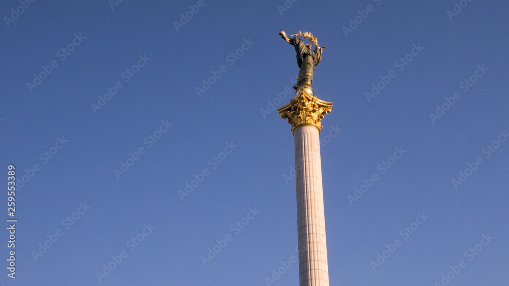 Independence Monument in Independence Square. Kiev, Ukraine Independence Monument in Independence Square. Kiev, Ukraine
