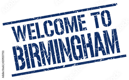 welcome to Birmingham stamp