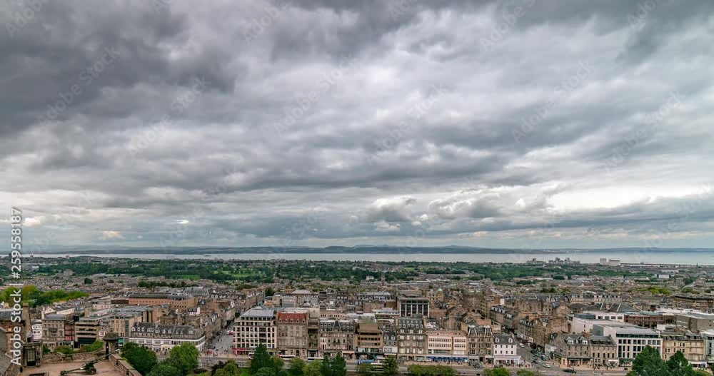 Panoramic view of Edingburgh city, in 4K (4096X2160) high resolution Timelapse video, at 30fps Panoramic view of Edingburgh city, in 4K (4096X2160) high resolution Timelapse video, at 30fps