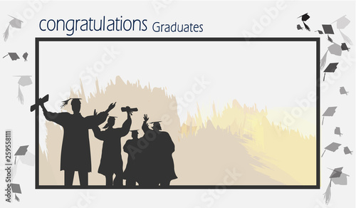 Graduation in silhouette